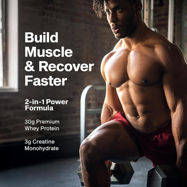 Muscletech Whey Protein Powder (Milk Chocolate, 2 Pound) - Nitro-Tech Ultimate Muscle Building Formula with Whey Protein Isolate - 30g of Protein, 3g of Creatine & 6.8g of BCAA - Packaging May Vary