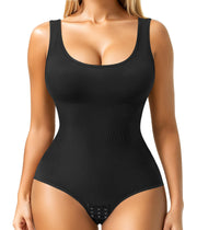 Nebility Womens' Waist Trainer Seamless Round Neck Tummy Control Shapewear Bodysuit