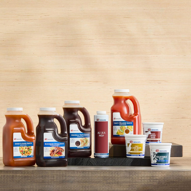 Minor's Teriyaki and Stir Fry Sauce, BBQ Sauce and Marinade, 4 lb (64oz) Bulk Bottle (Packaging May Vary) (Pack of 1)