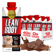 Labrada Lean Body Ready-to-Drink Strawberry Protein Shake, 40g Protein, Whey Blend, 0 Sugar, Gluten Free, 22 Vitamins & Minerals, 17 Ounce (Recyclable Carton & Lid - Pack of 12) LABRADA