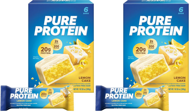 Pure Protein Galactic Brownie Bars - 12 Count Box | 20g High Protein, Gluten-Free, On-the-Go Snack | Ideal Pre & Post-Workout Fuel | Low Sugar, Great Taste!