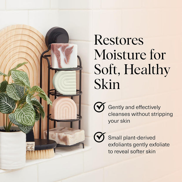 Kitsch Shea Butter Body Wash | Exfoliating Bar Soap for Women & Men | Moisturizing Shea Butter Bar Soap for Soft and Hydrated Skin | All Natural, Paraben Free and Vegan | Made in USA - 4 oz