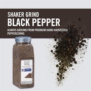 McCormick Culinary Shaker Grind Black Pepper, 16 oz - One 16 Ounce Container of Shaker Grind Black Pepper for Hot, Piney Flavors for Grilling and Cooking at Home