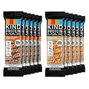 KIND Protein MAX Variety Pack, High Protein Bars, Keto Snacks, 1g Sugar, 20g Protein, (6) Crispy Chocolate Peanut Butter (6) Sweet & Salty Caramel Crisp, 12 Count Pack