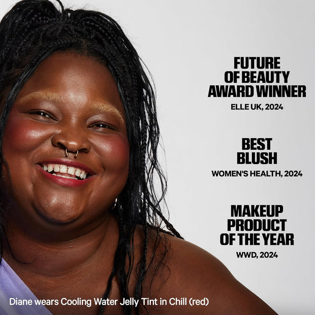 Milk Makeup Cooling Water Jelly Tint – Sheer Lip + Cheek Stain with Vegan Collagen, Seawater + Aloe – Hydrating, Long-Lasting, Buildable Lip Tint + Blush