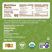 PB2 Organic Powdered Peanut Butter | USDA Organic Certified, Non-GMO Project Verified, Gluten-Free Peanut Butter Powder | Vegan, Keto Friendly | 24oz Resealable Jar