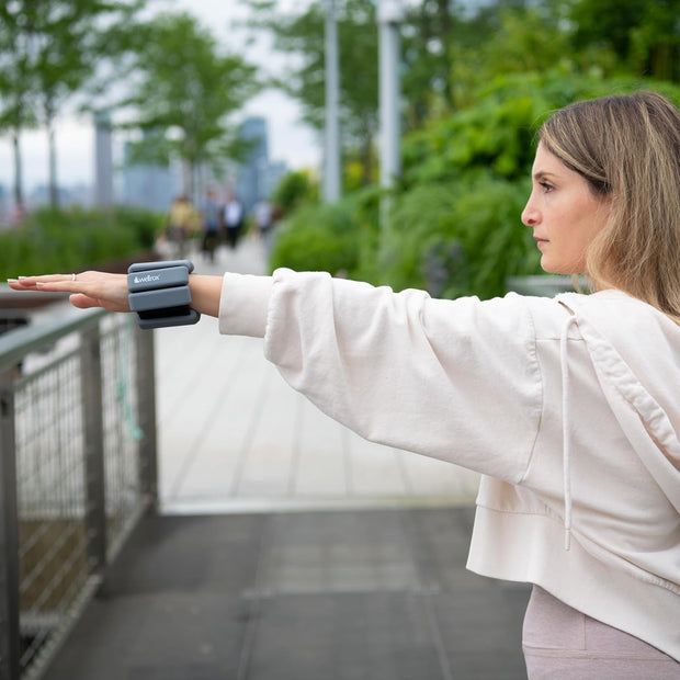 Weighted Bangles – Adjustable Ankle and Wrist Weights for Women & Men – Set of Ankle Weights 2 lbs (1 lb Each Wrist Weight) | Weighted Arm Bands for Pilates, Yoga, Running & Walking