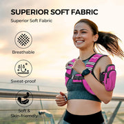 PACEARTH Weighted Vest,4lb/6lb/10lb/12lb/16lb/20lb/25lb/30lb Weight Vest with Reflective Stripe, Body Weight Vests Adjustable for Men, Women Workout, Strength Training, Running, Walking, Jogging