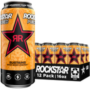 Rockstar Energy Drink Punched Hardcore Apple, 16oz Cans (12 Pack)