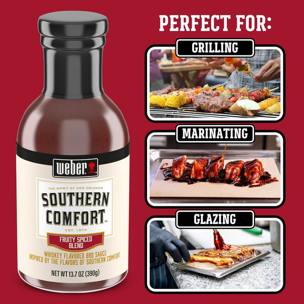 Weber Southern Comfort Whiskey Flavored BBQ Sauce, 13.7 oz