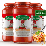 La San Marzano Marinara Sauce, 24 oz, Pasta Sauce Made in Italy, All Purpose Tomato Premium Quality, All Natural, Mediterranean Diet, Non GMO, Vegan, Gluten Free