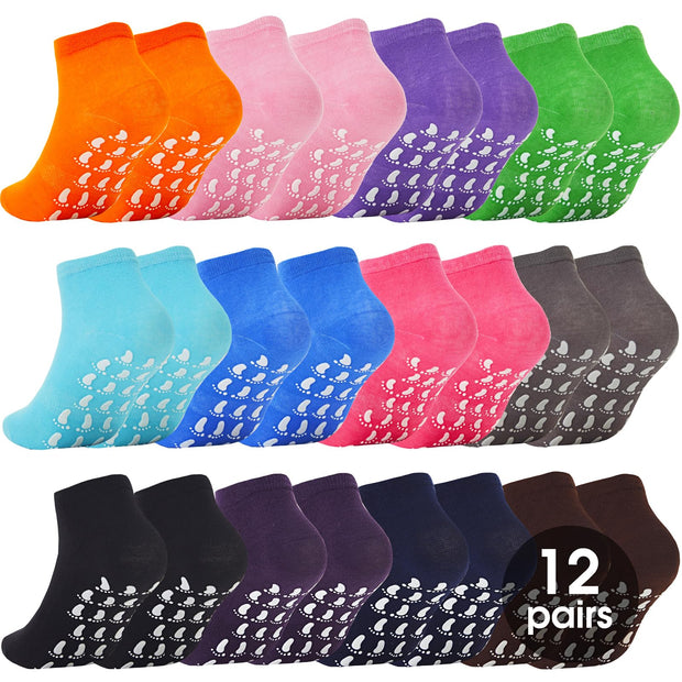 Pilates Grip Socks for Women Men Cute Non Slip Grippy Socks Woman for Yoga Barre Trampoline Hospital