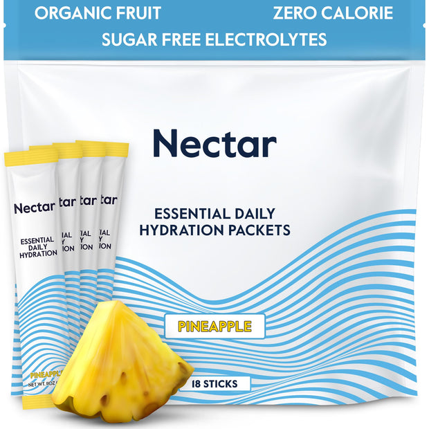 Nectar Hydration Packets - Electrolytes Powder Packets - Sugar Free & 0 Calorie - Organic Fruit Liquid Daily IV Hydrate Packets for Dehydration Relief and Rehydration (Variety 30 Pack)