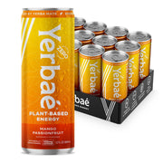 Yerbaé Energy Seltzer - Variety Performance Pack. No Sugar/Calories/Carbs. Energized by Yerba Mate Naturally Caffeinated Plant-Based, Healthy Alternative to Coffee/Sugary Sodas, Pack of 12, 12oz cans