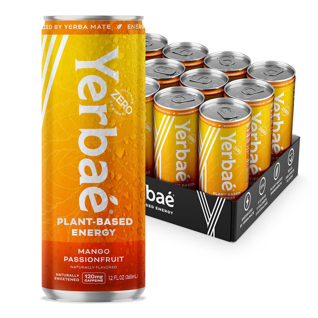 Yerbaé Energy Seltzer - Variety Performance Pack. No Sugar/Calories/Carbs. Energized by Yerba Mate Naturally Caffeinated Plant-Based, Healthy Alternative to Coffee/Sugary Sodas, Pack of 12, 12oz cans