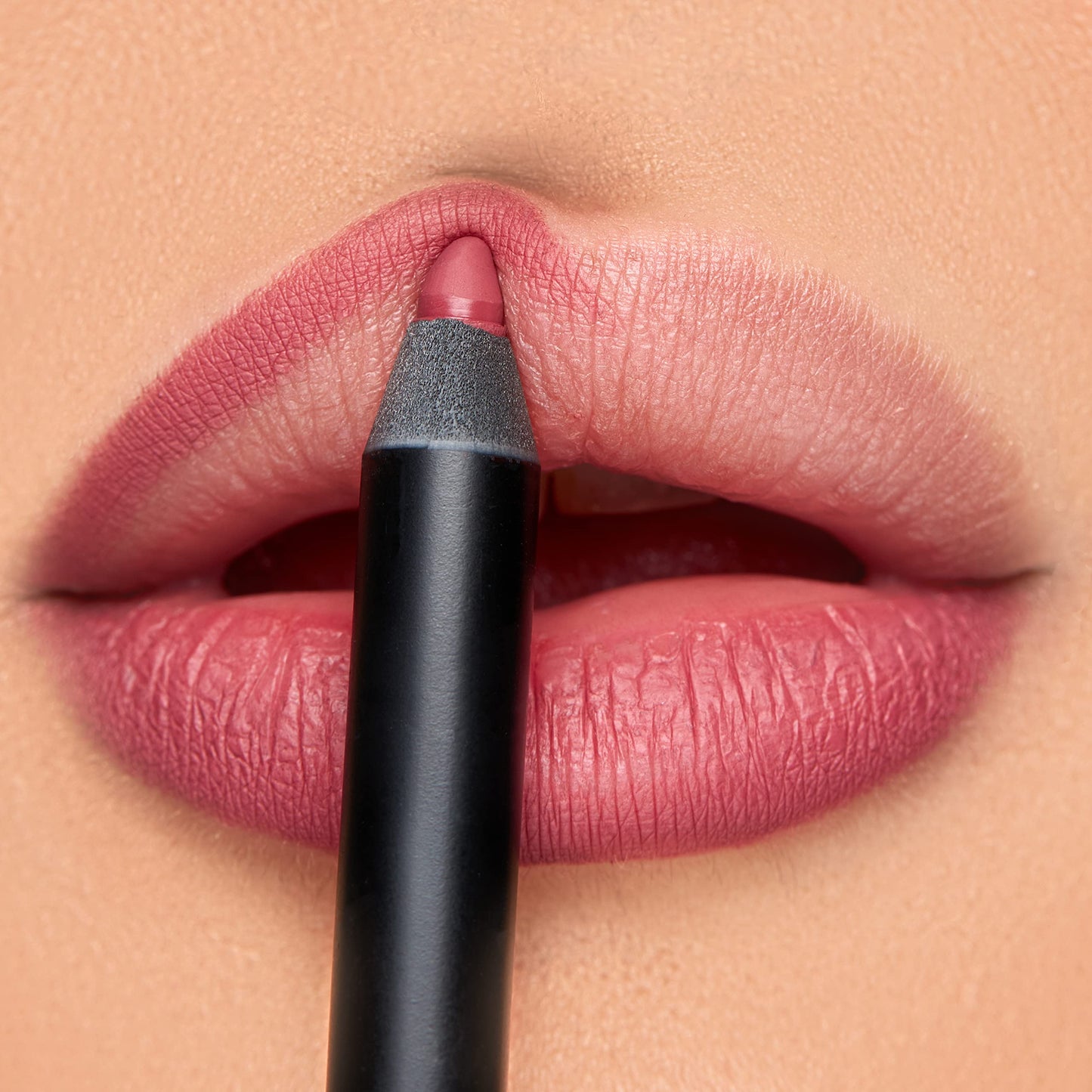 K7L Dark Pink Lip Crayon (Vegan) - Long Lasting and Waterproof - Buff