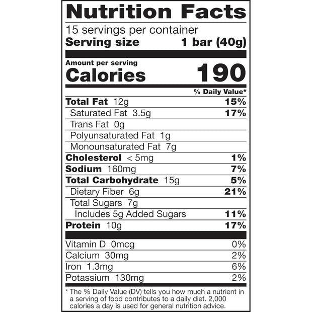 Nature Valley Breakfast Bars, Protein Granola Bars, Peanut Butter Dark Chocolate, Chewy, Gluten-Free, Individually Wrapped, On-the-Go, No Artificial Flavors or High Fructose Corn Syrup, 15-Count Box