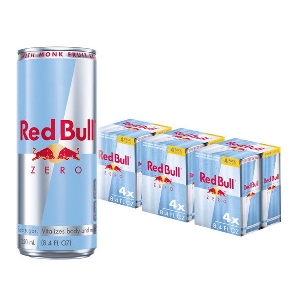 Red Bull Pink Edition Sugar Free Energy Drink, Wild Berries, 8.4 fl. oz., Pack of 8 cans, with 80mg Caffeine, Taurine & B Vitamins