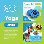 RAD All-in Kit – Foam Roller Set for Whole Body Massage & Myofascial Release – 7-in-1 Kit with Roller Stick, Yoga Block, Massage Balls – Muscle Recovery Tools for Mobility & Flexibility