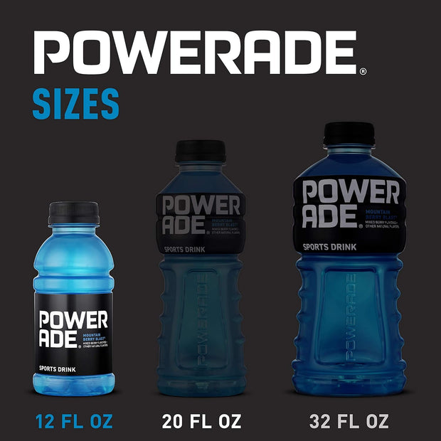 POWERADE Mountain Berry Blast, 12 fl oz, 12 Pack