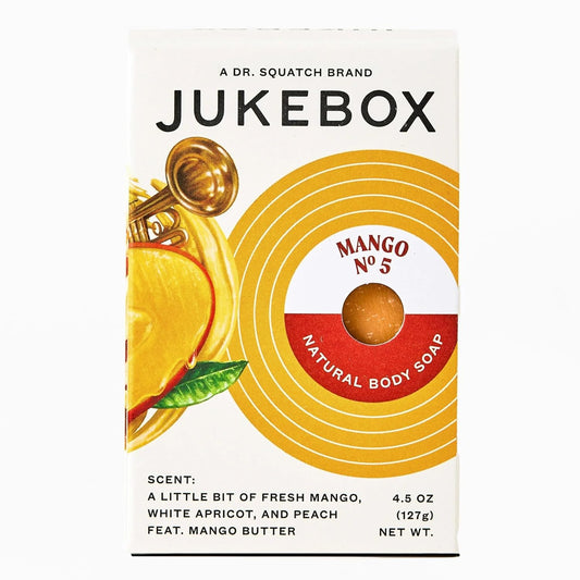 Jukebox Watermelon Disco Natural Bar Soap for Women Bathroom and Bath Soap, 4.5 oz (Mango)