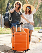 Suitour Luggage Sets 4 piece with Spinner Wheels,Hard Shell Luggage set for Women,16" 20" 24" 28 inches Suitcase Set for Travel Business