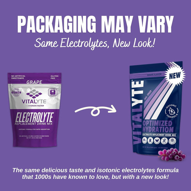 Vitalyte Electrolyte Powder Drink Mix, Isotonic Electrolyte Hydration Mix, Gluten Free Post Workout Powder Mix, Pack of 1, 35 oz., Cranberry Frost Flavor