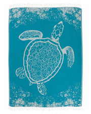 Sand Cloud Turkish Beach Towel - Sand Free - 100% Organic Turkish Cotton Yarn - Quick Dry Towel for Beach, Picnic, Blanket or Bath Towel - As Seen on Shark Tank - Marine Life (Whale Shark)