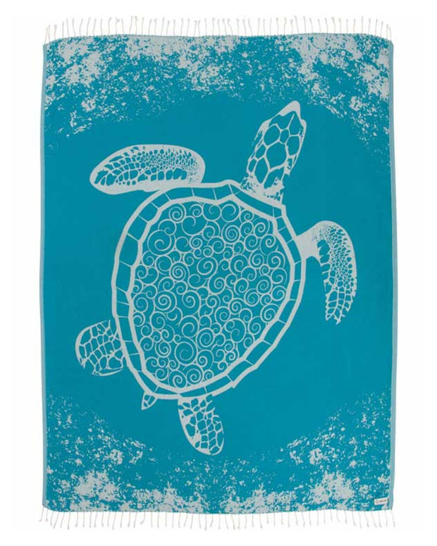 Sand Cloud Turkish Beach Towel - Sand Free - 100% Organic Turkish Cotton Yarn - Quick Dry Towel for Beach, Picnic, Blanket or Bath Towel - As Seen on Shark Tank - Marine Life (Whale Shark)