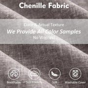 108" U Shaped Couch, Modular Sectional Sofa, 3-Seater Comfy Cloud Couch with Movable Ottoman, Deep Seat Couches for Living Room, Chenille, Slate