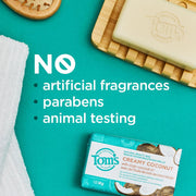 Tom's of Maine Bar Soap Variety Pack, Natural Bar Soap for Women and Men, Lavender & Shea, Fresh Eucalyptus, Creamy Coconut, Orange Blossom, 5 oz Bars (4-Pack)