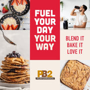 PB2 Performance Peanut Plant Based Vegan Protein Powder | 20g Complete Protein, No Added Sugar, Prebiotic Fiber | Dairy Free, Certified Vegan, Non-GMO, Gluten Free [Peanut w/Madagascar Vanilla, 2LB]