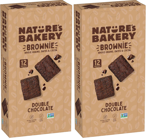 Nature’s Bakery Whole Wheat Fig Bars, Raspberry, Real Fruit, Vegan, Non-GMO, Snack bar, 1 box with 12 twin packs (12 twin packs)