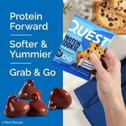 Quest Nutrition Chocolate Chip Protein Cookie, 15g Protein, 1g Sugar, 2g Net Carbs, Keto Friendly, High Protein, Low Carb; 4 Count