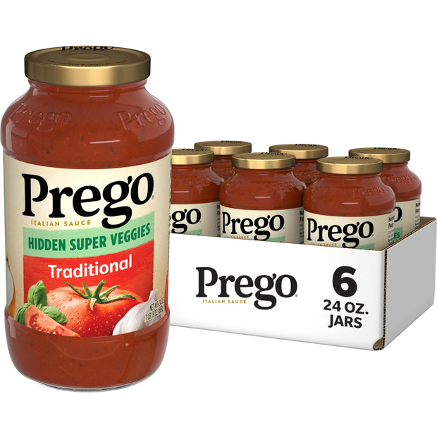 Prego Pasta Sauce, Italian Tomato Sauce with Roasted Garlic & Herbs, 24 Ounce Jar