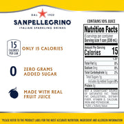 Sanpellegrino Italian Sparkling Drink, Zero Sugar, Lemonade Beverage, 6 Pack Cans 66.9 fl oz