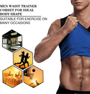 Sauna Sweat Suits Shirt Vest Waist Trainer for Men Compression Workout Shapewear Excersize Gym Clothes Working Out