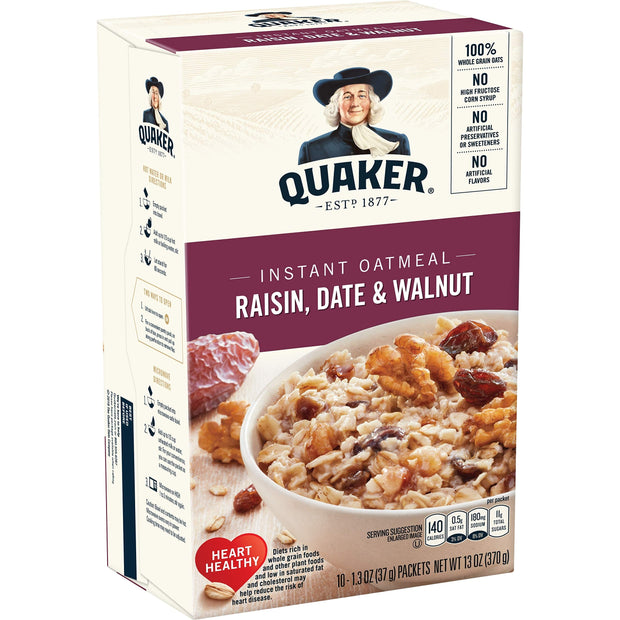 Quaker, Instant Oatmeal, Cinnamon and Spice, 1.51 Ounce (Pack of 10)