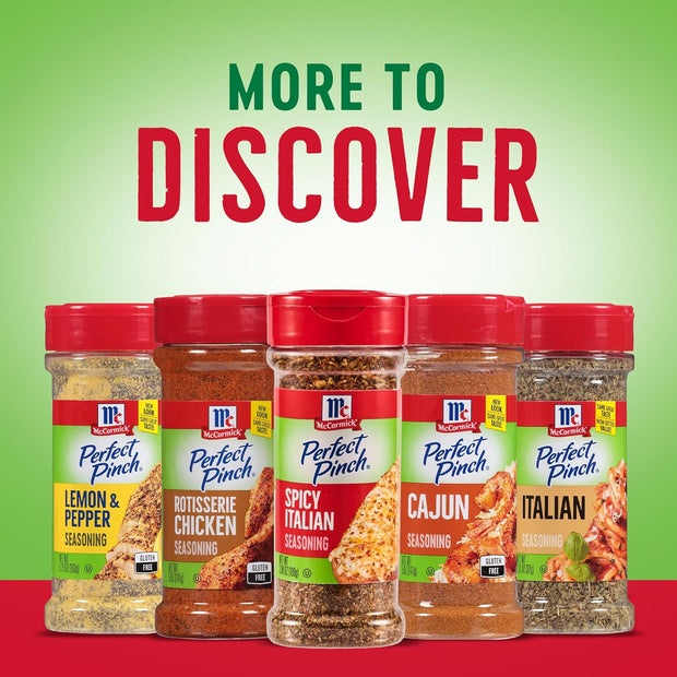 McCormick Perfect Pinch Seasoning, Spicy Italian, For Adding Italian Flavor with a Kick to Pizza, Pasta, Dressings & Sauces, 3.88 oz