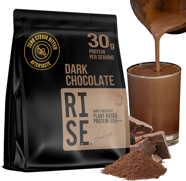 Plant-Based Protein Powder for Men and Women – 30g Complete Plant Protein and 3g Leucine, Zero Bloat, Gourmet Cocoa, Smooth Texture, Dark Chocolate, 15 Servings - Scoop Not Included