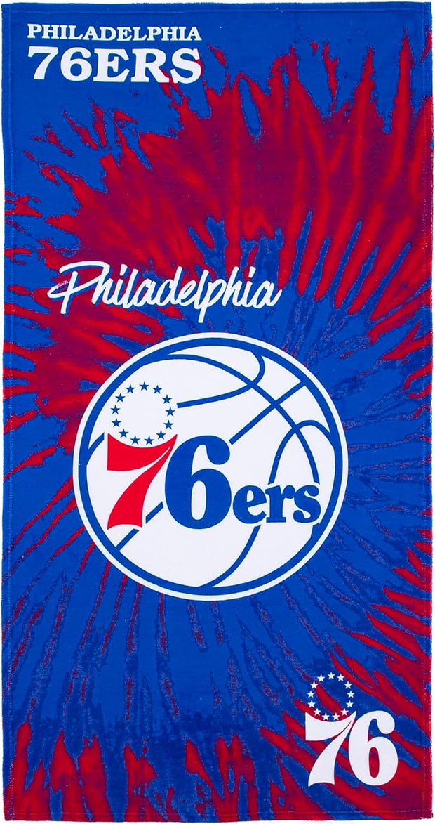 Northwest NBA Philadelphia 76ers Beach Towel 30" x 60", Psychedelic