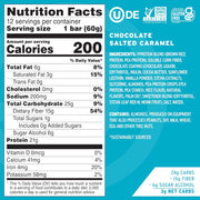 No Cow High Protein Bars, Chocolate Salted Caramel - Healthy Snacks, 20g Vegan Protein, High Fiber, Low Sugar, Keto Friendly, Dairy & Gluten Free (12 Count)