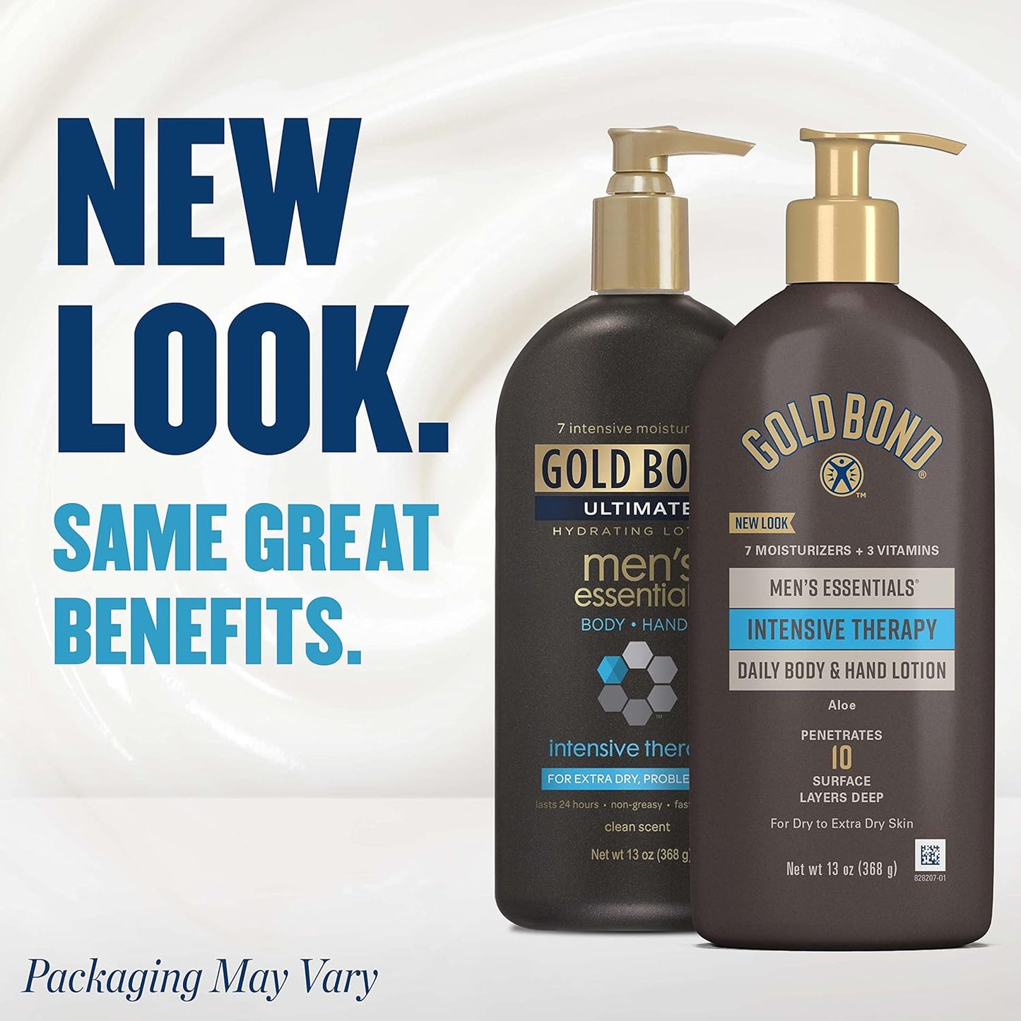 Gold Bond Men's Essentials Intensive Therapy Lotion, 13 oz., Daily Body & Hand Lotion With Aloe