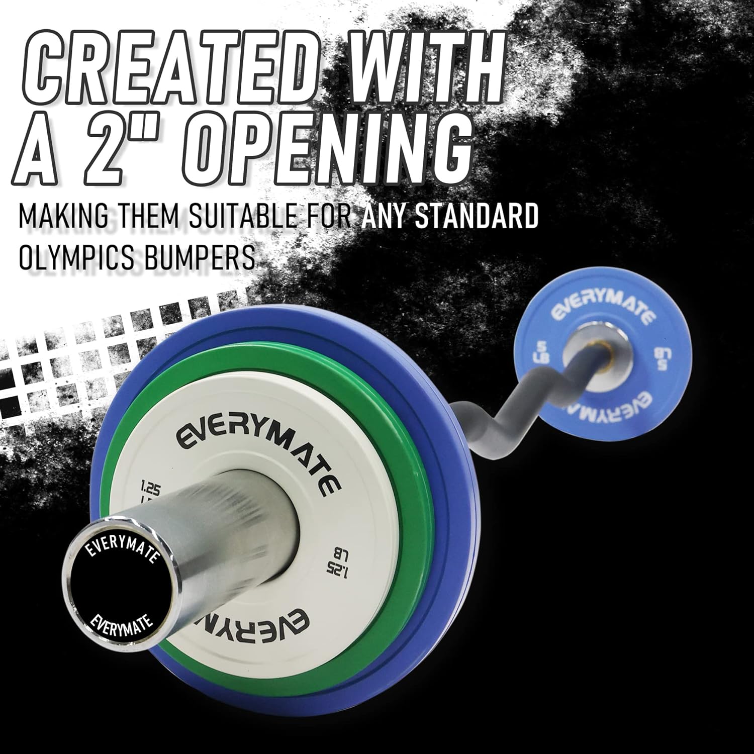 Change Weight Plates 1.25LB 2.5LB 5LB Set Fractional Plate Olympic Bumper Plates for Cross Training Bumper Weight Plates Steel Insert Strength Training Weight Plates