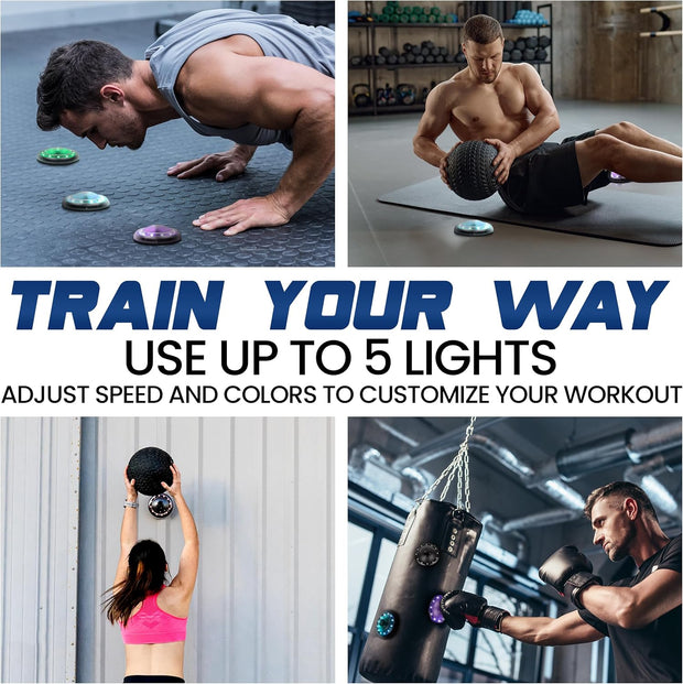 Reflexx RLT 2.0 - Reaction Time Training Lights for Agility - Hand Eye Coordination Training Agility Light Pods for Reaction Games and Fast Reflexes, Quick Reflex Trainer for Sports