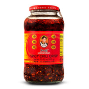 Lao Gan Ma Spicy Chili Crisp Hot Sauce – Restaurant Size 23.63 oz (670g) – Authentic Chinese Chili Oil with Crunchy Bits