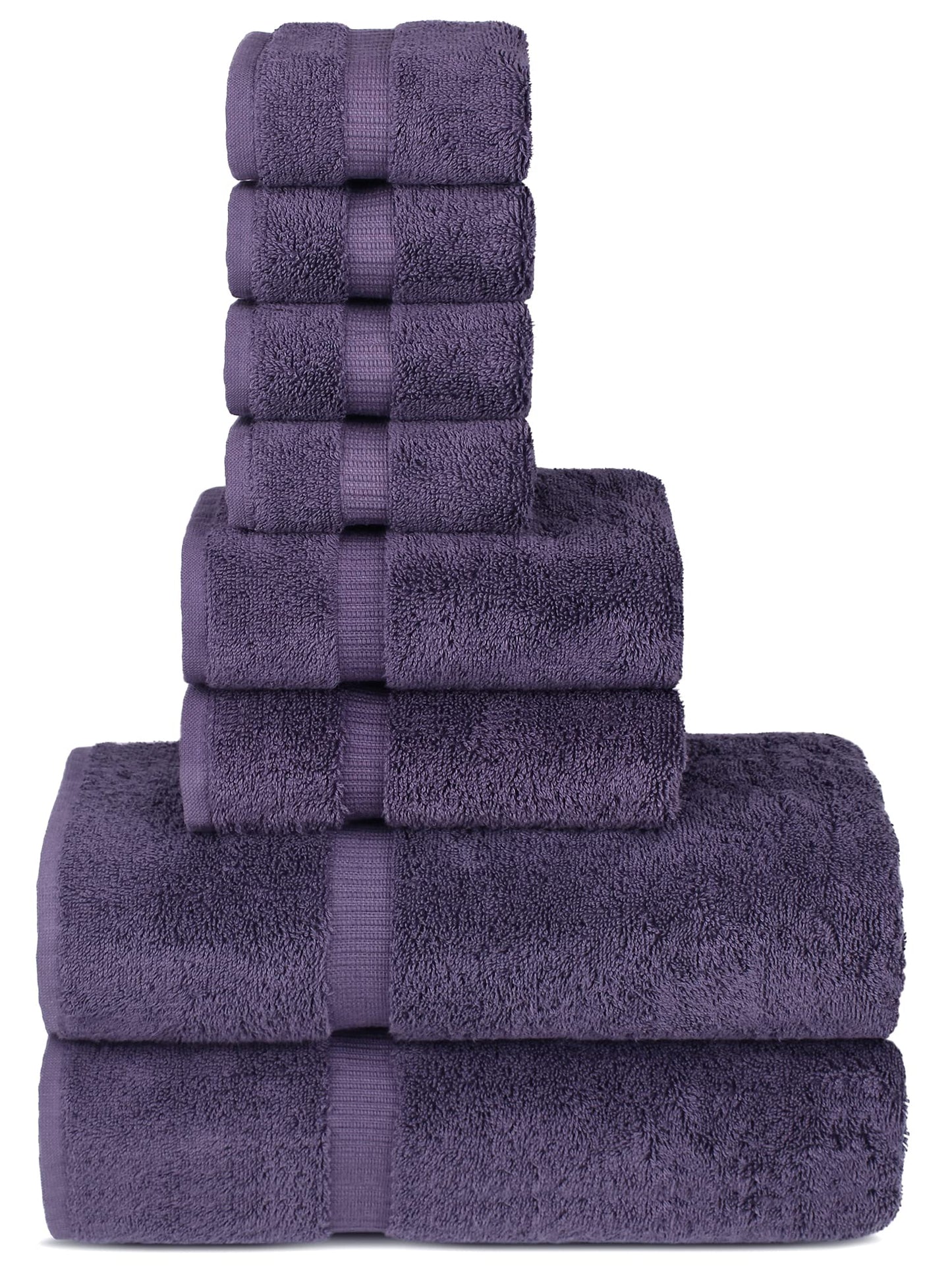 Chakir Turkish Linens | Hotel & Spa Quality 100% Cotton Premium Turkish Towels | Soft & Absorbent (4-Piece Bath Towels, Dark Gray)