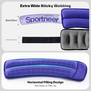 Sportneer Ankle Weights 0.5/1/2/3/5 LBS 1 Pair Wrist Leg Arm Weights for Women Men Kids Child with Adjustable Straps, Strength Weighted for Jogging Running Walking Fitness Gym Workout