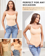 LEVAO Shapewear Bodysuits for Women Tummy Control Body Suits Seamless Sculpting Thong Body Shaper XS-XL