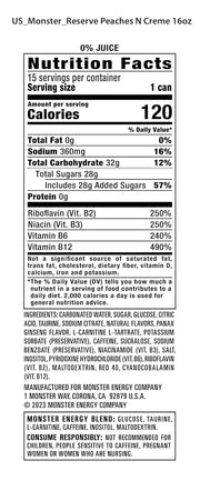 Monster Energy Reserve Peaches N Creme, Energy Drink, 16 Ounce (Pack of 15)